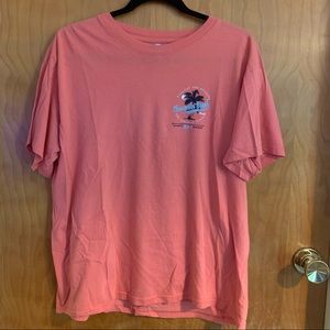 Coral Clearwater beach tee size large